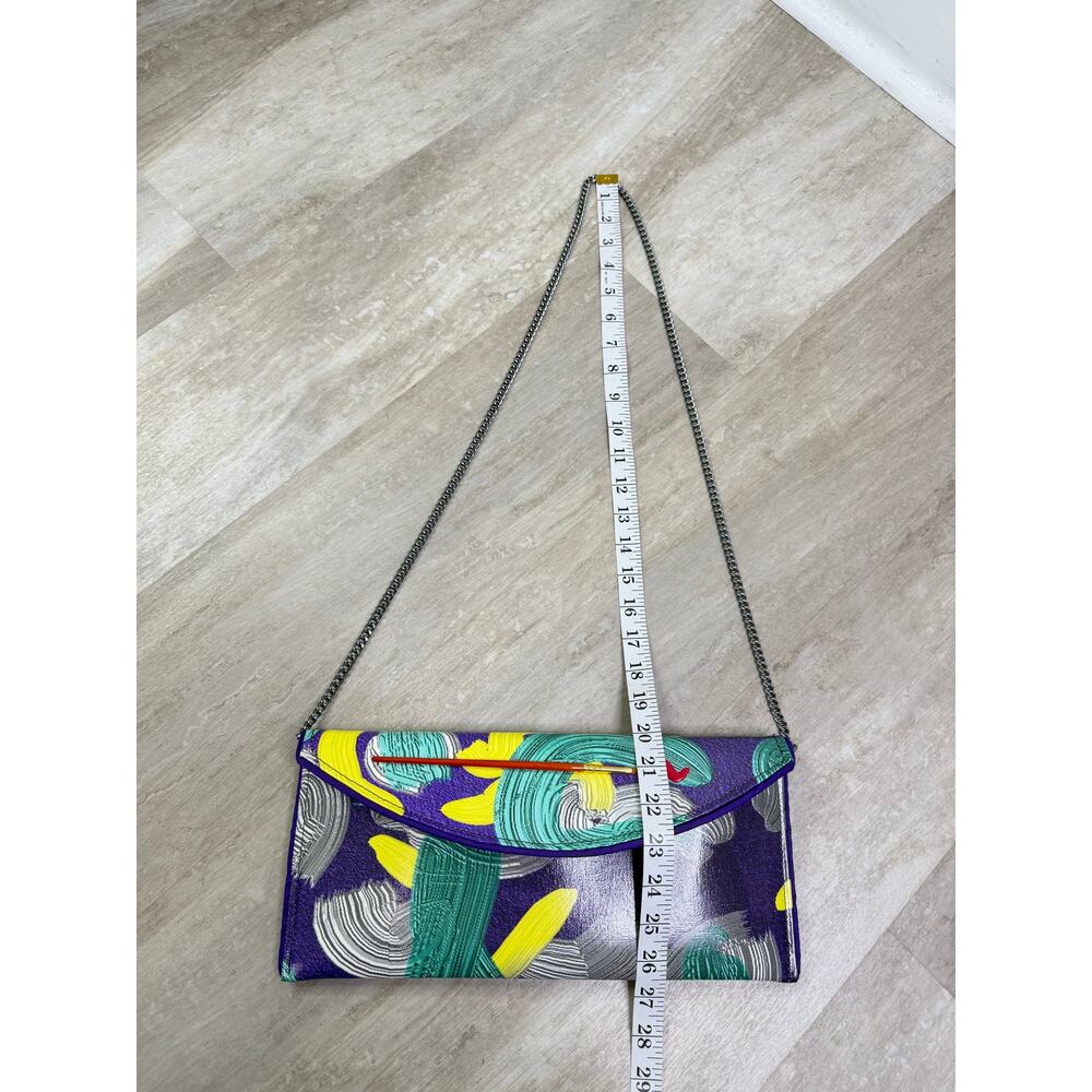 Kent Stetson Paint Me a Beauty Clutch Purse Artist Brush Strokes - Picture 9 of 9